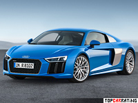 2015 Audi R8 V10 = 320 kph, 540 bhp, 3.5 sec.