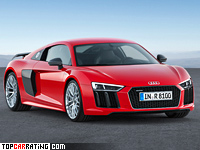 2015 Audi R8 V10 Plus = 330 kph, 610 bhp, 3.2 sec.