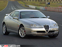 2003 Alfa Romeo GTV = 255 kph, 240 bhp, 6.3 sec.