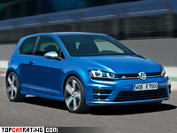 2014 Volkswagen Golf R = 250 kph, 301 bhp, 4.9 sec.