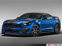2016 Ford Mustang Shelby GT350R  = 285 kph, 533 bhp, 3.9 sec.