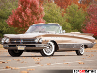 1960 Buick Electra 225 Convertible = 190 kph, 330 bhp, 10.7 sec.