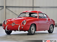 1957 Fiat Abarth 750 GT Zagato = 144 kph, 43 bhp, 19 sec.