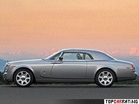 2008 Rolls-Royce Phantom Coupe = 250 kph, 460 bhp, 5.9 sec.