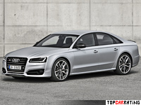 2016 Audi S8 Plus = 305 kph, 605 bhp, 3.8 sec.