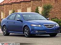 2007 Acura TL Type-S = 258 kph, 290 bhp, 6.2 sec.
