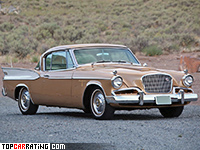 1957 Studebaker Golden Hawk = 219 kph, 279 bhp, 10.5 sec.