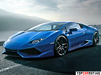 2015 Lamborghini Huracan Novitec Torado N-Largo = 350 kph, 860 bhp, 2.8 sec.