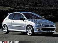 2003 Peugeot 206 RC = 220 kph, 177 bhp, 7.4 sec.