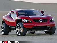 2004 Volkswagen Concept T = 230 kph, 241 bhp, 6.9 sec.