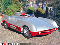 1955 Abarth 207A Boano Spyder Corsa = 202 kph, 79 bhp, 7.8 sec.