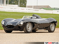 1954 Jaguar D-Type = 261 kph, 250 bhp, 4.9 sec.