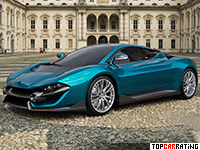 2015 ATS Wildtwelve Concept Torino Design = 390 kph, 860 bhp, 2.6 sec.
