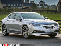 2015 Acura TLX 3.5L V6 SH-AWD = 261 kph, 294 bhp, 6 sec.