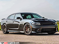 2016 Dodge Charger Hellcat Hennessey HPE1000 = 350 kph, 1027 bhp, 2.9 sec.
