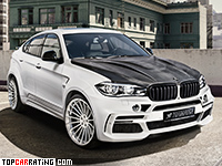 2016 BMW X6 M Hamann Widebody (F86) = 300 kph, 640 bhp, 4.1 sec.