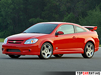2005 Chevrolet Cobalt SS Supercharged Coupe = 237 kph, 207 bhp, 7.1 sec.