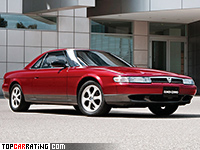 1990 Mazda Eunos Cosmo E20B = 244 kph, 280 bhp, 5.7 sec.