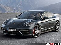 2017 Porsche Panamera Turbo (971) = 306 kph, 550 bhp, 3.6 sec.