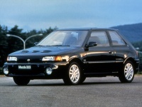 1992 Mazda Familia Turbo GT-R = 228 kph, 210 bhp, 6.7 sec.