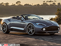 2017 Aston Martin Vanquish Zagato Volante = 320 kph, 600 bhp, 3.9 sec.