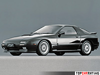 1985 Mazda Savanna RX-7 (FC) = 240 kph, 200 bhp, 6.7 sec.