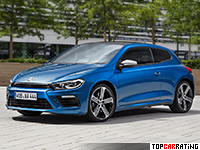 2014 Volkswagen Scirocco R = 250 kph, 280 bhp, 5.5 sec.