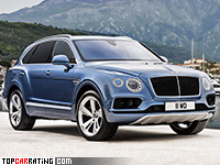 2017 Bentley Bentayga Diesel = 270 kph, 435 bhp, 4.8 sec.