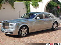 2013 Rolls-Royce Phantom Series II = 240 kph, 460 bhp, 5.9 sec.