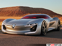 2016 Renault Trezor Concept = 250 kph, 350 bhp, 4 sec.