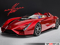 2016 Ken Okuyama Design kode57 Enji = 340 kph, 702 bhp, 3.4 sec.