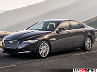 2016 Jaguar XF 30d Portfolio = 250 kph, 300 bhp, 6.2 sec.