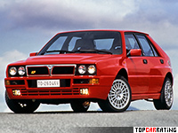 1993 Lancia Delta HF Integrale Evoluzione II = 220 kph, 211 bhp, 6.6 sec.