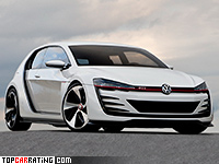 2013 Volkswagen Design Vision GTI Concept = 300 kph, 503 bhp, 3.9 sec.