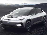 2017 Faraday Future FF 91 = 300 kph, 1064 bhp, 2.45 sec.