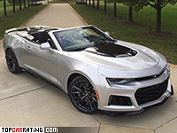 2017 Chevrolet Camaro ZL1 Convertible = 311 kph, 659 bhp, 4.2 sec.