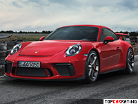 2018 Porsche 911 GT3 (991.2) = 318 kph, 500 bhp, 3.4 sec.