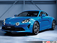 2018 Alpine A110 = 250 kph, 252 bhp, 4.5 sec.