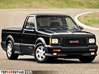 1991 GMC Syclone = 203 kph, 284 bhp, 4.7 sec.