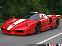 2008 Ferrari FXX Edo Competition = 350 kph, 880 bhp, 2.5 sec.