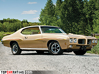 1970 Pontiac GTO 455 = 203 kph, 360 bhp, 6 sec.