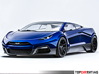 2016 GLM G4 Concept = 250 kph, 544 bhp, 3.7 sec.