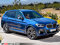 2018 BMW X3 M40i = 250 kph, 360 bhp, 4.8 sec.