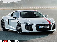 2018 Audi R8 RWS Coupe = 320 kph, 540 bhp, 3.7 sec.