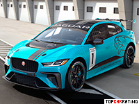 2018 Jaguar I-Pace eTrophy = 250 kph, 400 bhp, 3.9 sec.