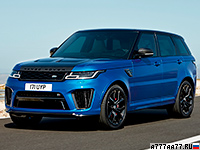 2018 Land Rover Range Rover Sport SVR = 283 kph, 575 bhp, 4.5 sec.