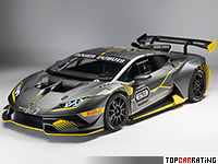 2018 Lamborghini Huracan Super Trofeo Evo = 320 kph, 620 bhp, 3 sec.