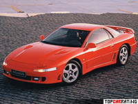 1991 Mitsubishi 3000 GT VR-4 = 252 kph, 304 bhp, 6.3 sec.