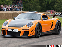 2012 RUF CTR3 Clubsport = 380 kph, 777 bhp, 3.2 sec.