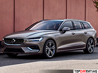2019 Volvo V60 T8 = 230 kph, 395 bhp, 4.9 sec.